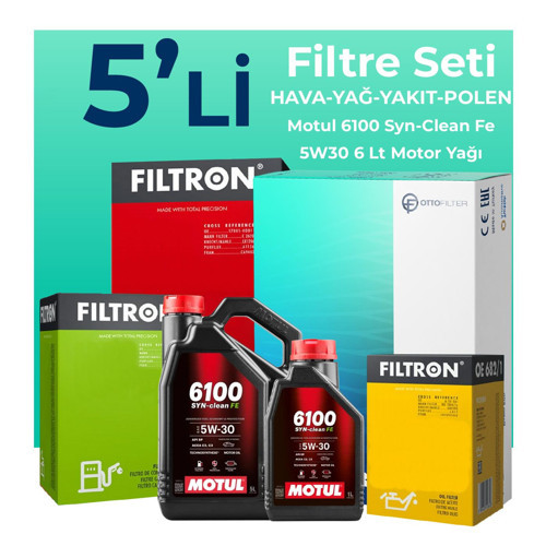 Land Rover Freelander 2.2 Filtre Bakım Seti Motul Motor Yağlı (2006-2014) 5 Li