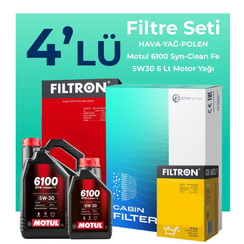 Opel Insignia 2.0 Turbo Filtre Bakım Seti Motul Motor Yağlı (2009-2016) 4 Lü
