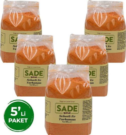 Sade Gurme Sebzeli Ev Tarhanası 500 Gr 5'Li Paket (5X500Gr)