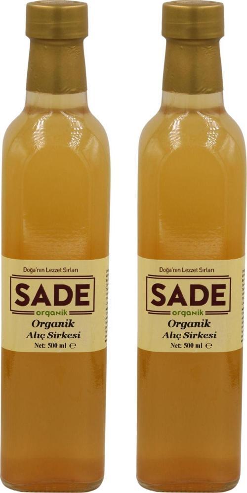 Sade Organik Alıç Sirkesi 2 X 500 Ml