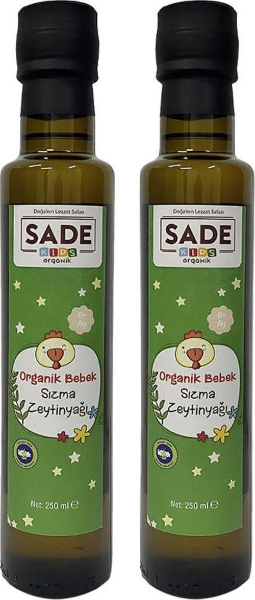 Sade Organik Bebek Sızma Zeytinyağı 250 Ml 2 Li Paket