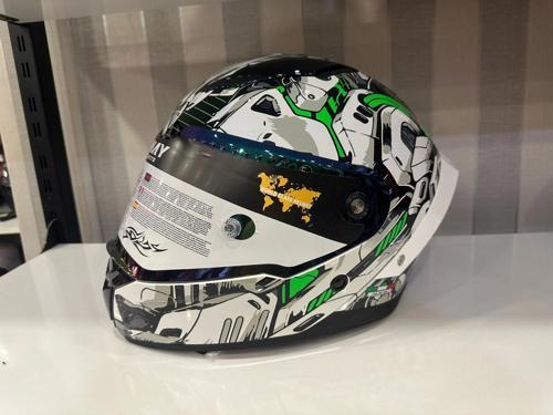 KASK SWAY SW 850 WHITE/GREEN FULL FACE