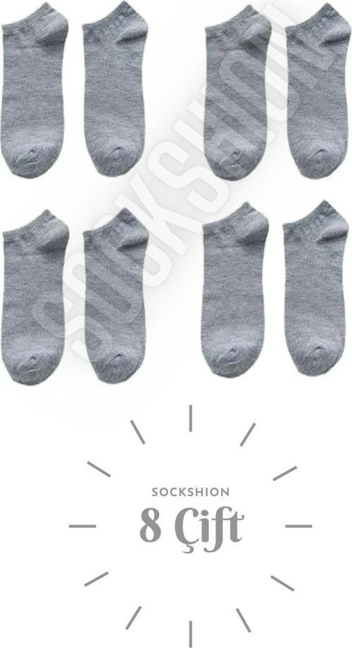 Unisex 8 Çift Pamuklu Patik Çorap - Rahat Ve Şık Tasarım