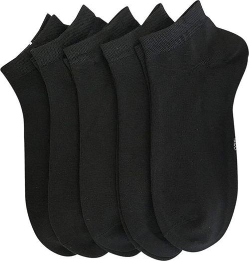 Siyah Pamuklu Bilek Boy Çorap 5^Li