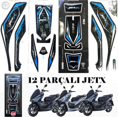 JET-X 125 TANK PED SETİ 12 PCS MAVİ