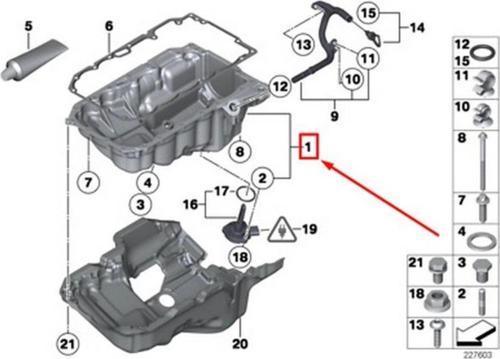 F20 F21 F22 F30 F31 F34 4F32 F33 F36 F07 F10 F11 2010 2018 Yan Karteri  (Oem No:11137812360)