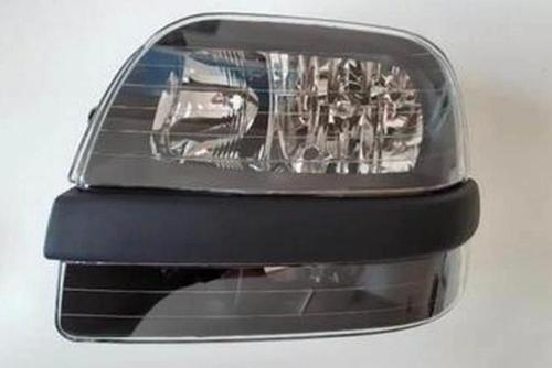 2001-2005 Fiat Doblo Far Lambası Sol Elektrikli-Motorsuz-Siyah 8Fişli (Siyah Bandlı)(H1-H7) (Ayfar)