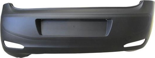 Fıat Punto- Evo- 12/16; Arka Tampon Siyah (Sensör Deliksiz/Sis Delikli/Çeki Kapaklı)(Eurobump) (Oem