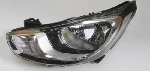 2011-2014 Hyundai Accent Blue Far Lambası Sol Elektrikli-Motorlu-Beyaz Reflektörlü Ledsiz H4 (8Pin) 