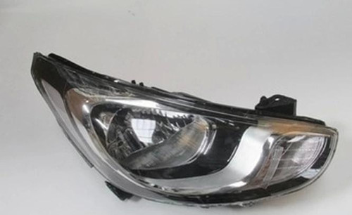 2011-2014 Hyundai Accent Blue Far Lambası Sağ Elektrikli-Motorlu-Beyaz Reflektörlü Ledsiz H4 (8Pin)