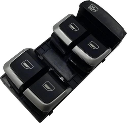 Volkswagen A4 Q5 2012 2014 Cam Açma Düğmesi Dörtlü   Krom (Oem No:8K0959851F)