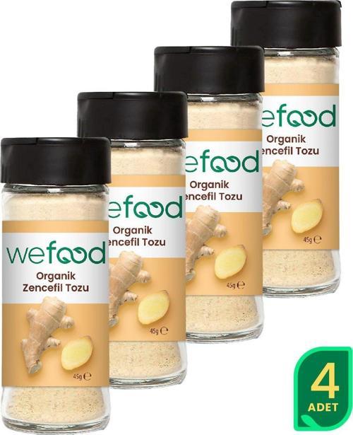 Organik Zencefil Tozu 45 Gr 4'Lü