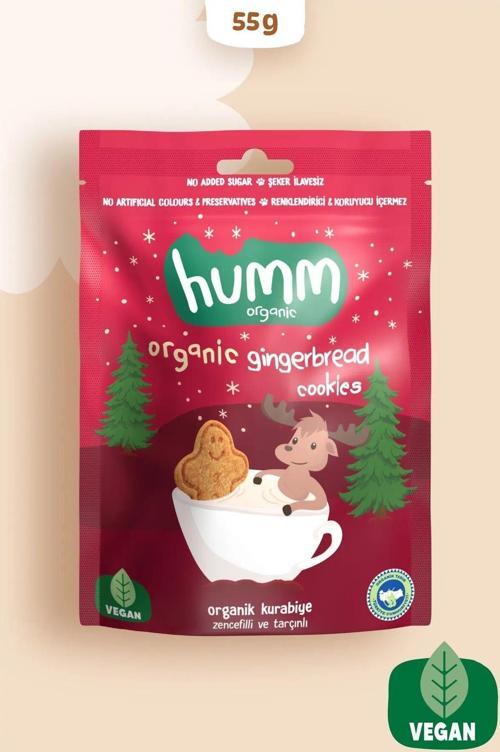 Humm Organik Zencefilli Tarçınlı Kurabiye 55 G.