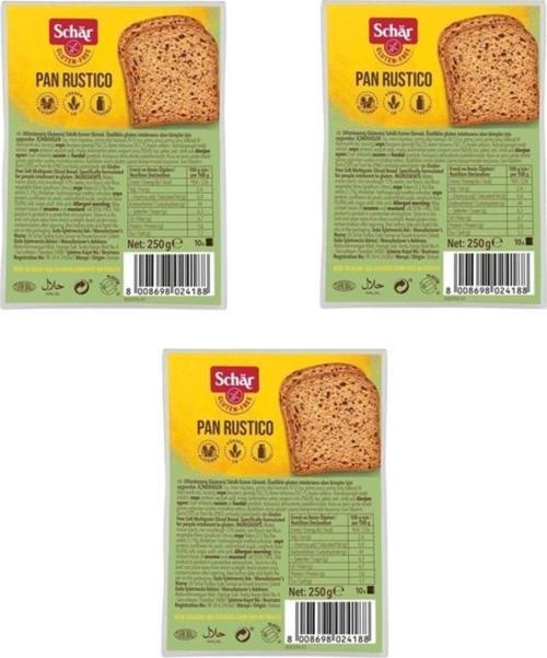 Rustico Lifli Ekmek 225 Gr 3 Adet