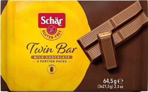 Twin Bar Glutensiz Çiftli Çikolata Bar 64,5 Gr