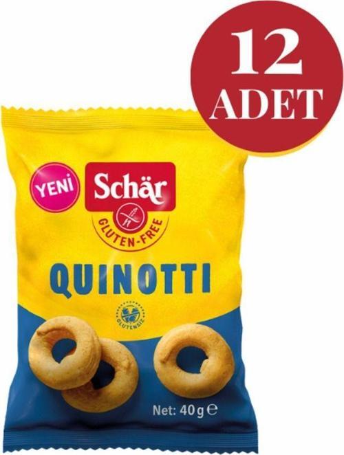 Quinotti Glutensiz Kinoalı Halka Kraker (12 Adet)