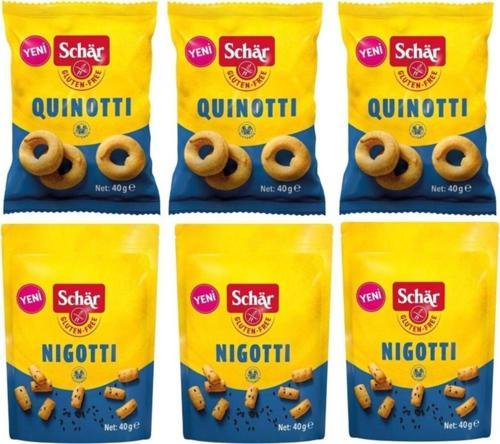 Quinotti Glutensiz Kraker 3 Adet - Schar Nigotti Çörek Otlu Glutensiz 3 Adet