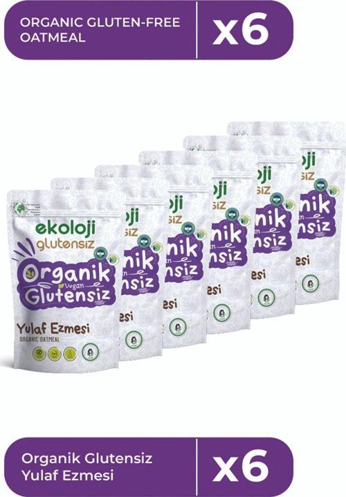 Organik Glutensiz Yulaf Ezmesi 300 Gr 6 Lı Paket  Organic Gluten Free Oatmeal 300 Gr 6 Pack