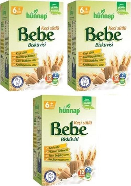 Keçi Sütlü Bebe Bisküvisi 400Gr 3 Adet