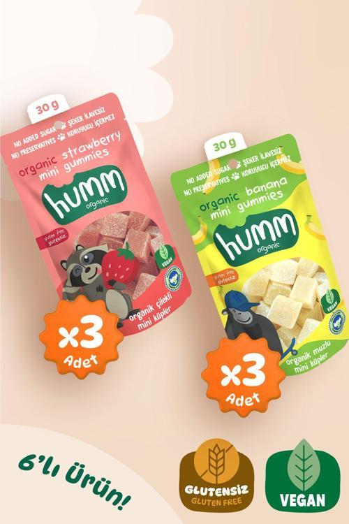 Organik 2'Li Karma Vegan Mini Küpler Paketi 30G X 6 Adet