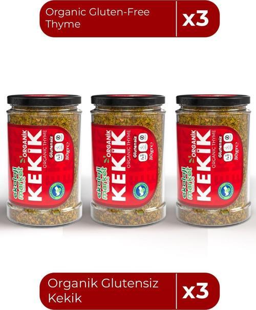 Organik Glutensiz Kekik 30 Gr X3 / Organic Gluten-Free Thyme 30 Gr X3