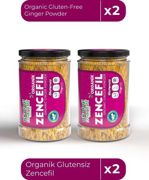 Organik Glutensiz Zencefil 70 Gr X2 / Organic Gluten-Free Ginger 70 Gr X2