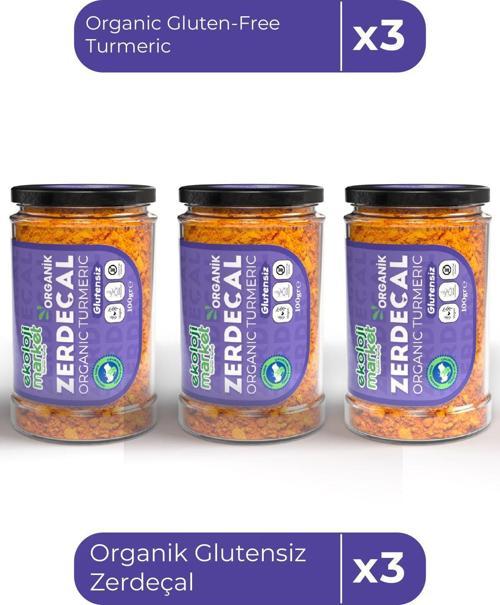 Organik Glutensiz Zerdeçal 100 Gr X3 / Organic Gluten-Free Turmeric 100 Gr X3