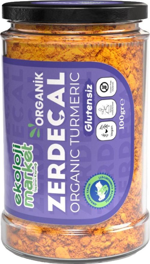 Organik Glutensiz Kavanoz Zerdeçal 100 Gr