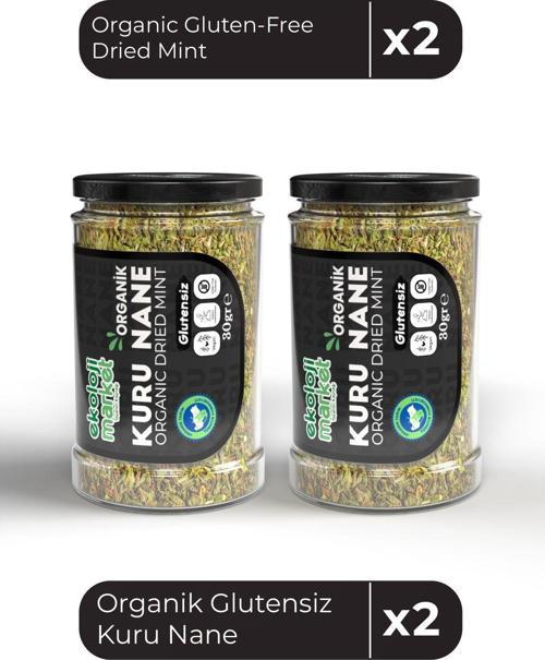 Organik Glutensiz Kuru Nane 30 Gr X2 / Organic Gluten-Free Dried Mint 30 Gr X2