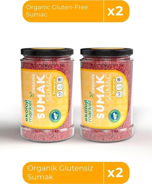 Organik Glutensiz Sumak 90 Gr X2 / Organic Gluten-Free Sumac 90 Gr X2