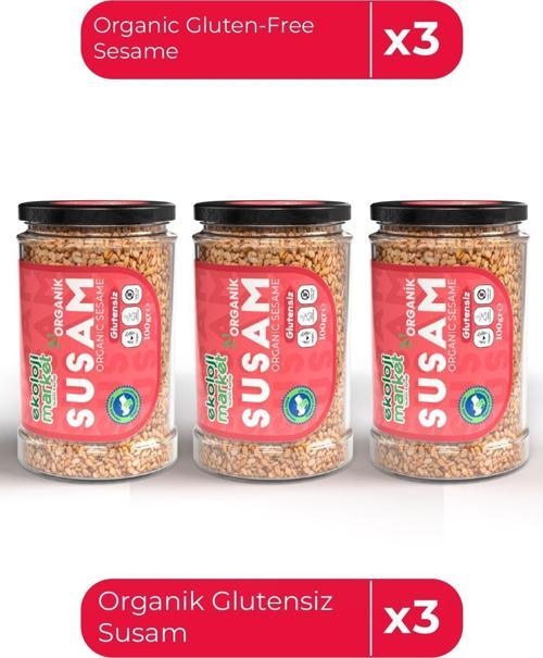 Organik Glutensiz Susam 100 Gr X3 / Organic Gluten-Free Sesame 100 Gr X3