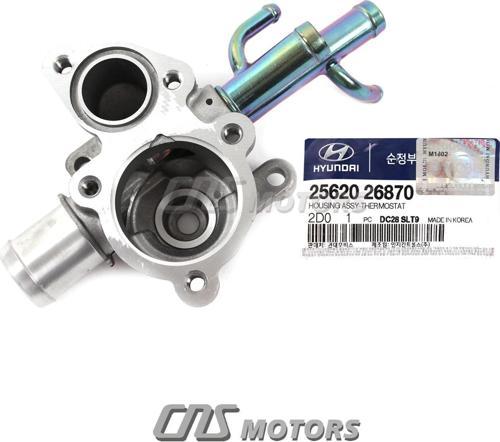Termostat Kapagı Alt Termostat Yuvası : Alt Kore Accent Era 1,6 Benzın 2006- (Oem No: 2562026870)