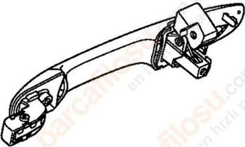 Kapı Kolu Cıty 09-13 Ön Dış Sağ Krom (Oem No: 72140-Tm0-T51)