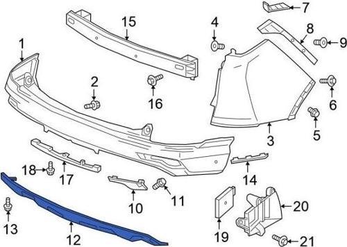 Tampon Crv Arka Alt Parça (Kaplama) 18Sonrası (Oem No: 71510-Tme-T01)