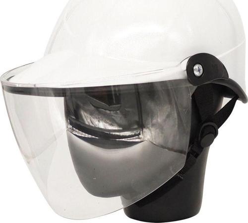 Motosiklet Jokey Kask Camlı Beyaz Standart Beden