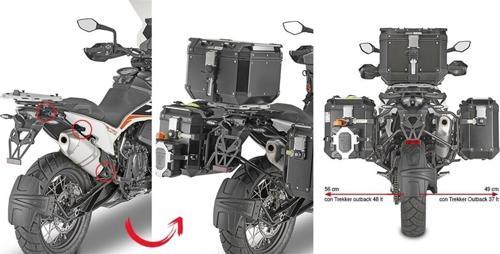 PLOR7710CAM KTM 790 ADVENTURE (19-20) - ADVENTURE R (19-20) Yan Çanta Taşıyıcı