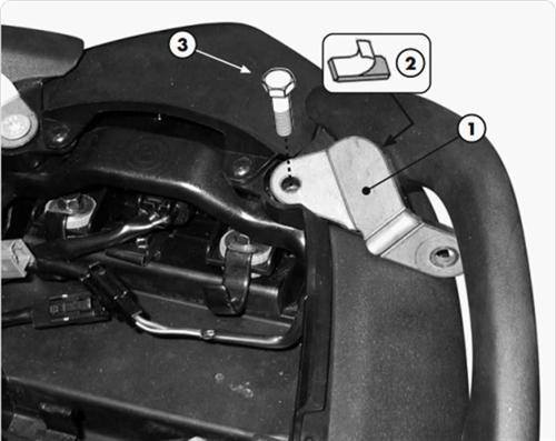 PLX447KIT KAWASAKI VERSYS 650 (06-09) Yan Çanta Taşıyıcı Bağlantı Kiti