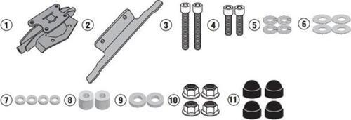 2139KIT YAMAHA TRACER 900 - TRACER 900 GT (18-20) Yan Çanta Taşıyıcı Bağlantı Kiti