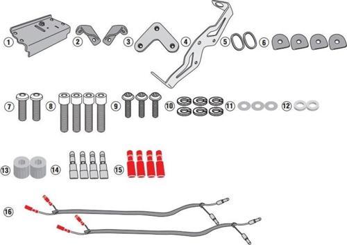 1165KIT HONDA CB 1000 R (18-20) Yan Çanta Taşıyıcı Bağlantı Kiti