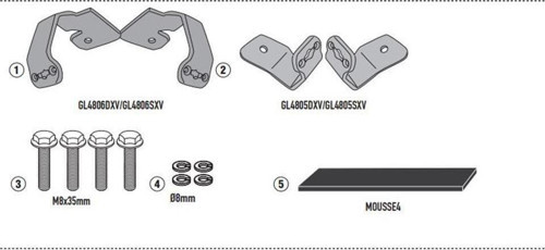 1192KIT Honda Nc 750 X (21) Yan Çanta Taşıyıcı Bağlantı