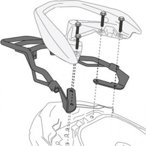 SR2123 YAMAHA N-MAX 125-155 (15-19) Arka Çanta Taşıyıcı