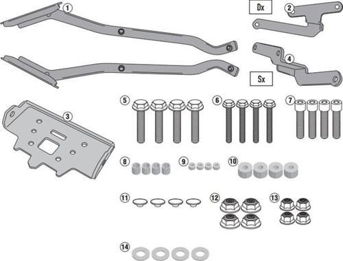 4116FZ KAWASAKI Z300 (15-16) Arka Çanta Taşıyıcı