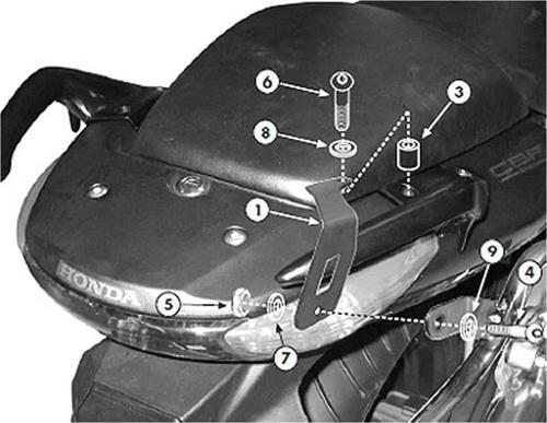 KLX174KIT HONDA CBF 500-600-1000 Yan Çanta Taþıyıcı Bağlantı Kiti