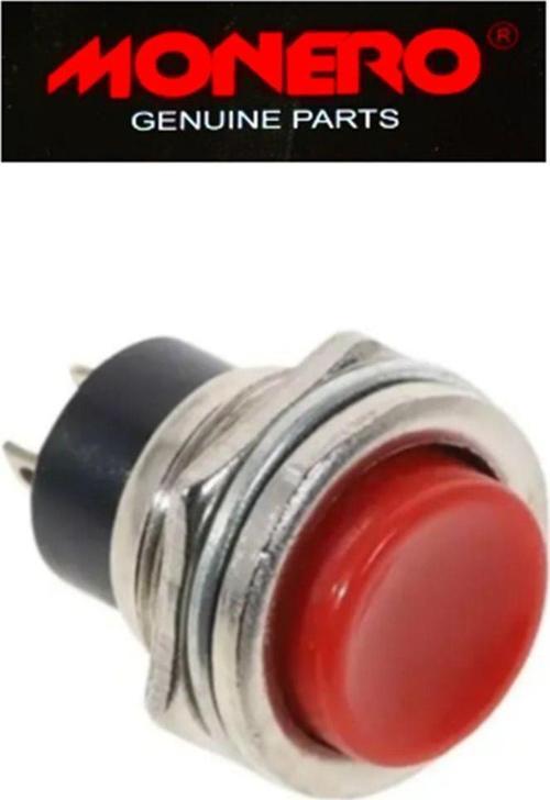 Yaylı Mini Metal Buton Kırmızı Aç-Kapa Bas/Çek Mini Korna Düğmesi ( 1 Adet )