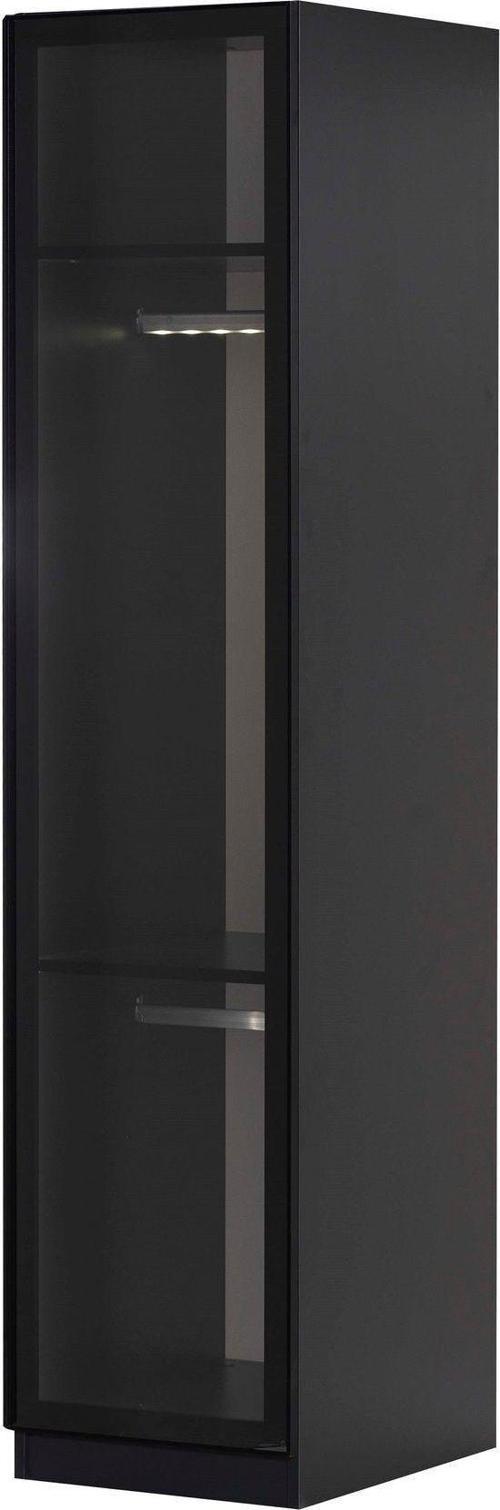 Corner Tekli Cam Kapak Raflı Zincir Dolap / Yüklük 200 Cm