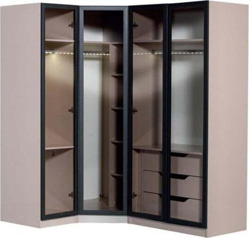 Corner Cam Kırığı Köşe Dolap / Gardrop