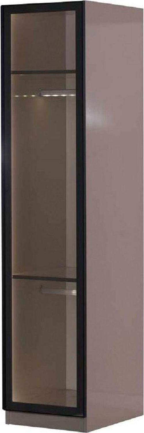 Corner Tekli Cam Kapak Raflı Zincir Dolap / Yüklük 200 Cm
