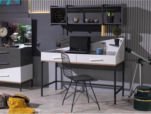Polo Üst Kitaplıklı Çalışma Masası Ve Kitaplık