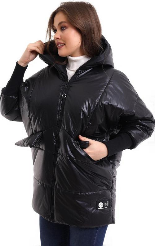 Oversıze Yarasa Kol Şişme Mont Kadın Mont