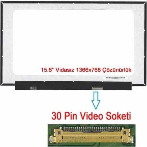 N156BGA-EB3 REV.C1 15.6" 30 Pin Vidasız Notebook LCD Panel - 1366X768 Çözünürlük